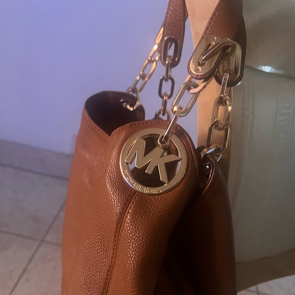 Michael Kors Brown Leather Shoulder Bag - Picture 1 of 9